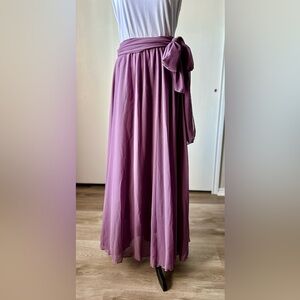 Chic Lavender Maxi Skirt